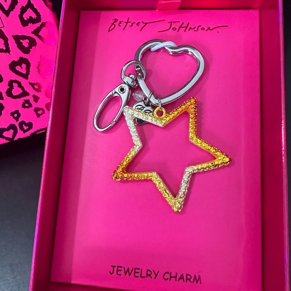 🆕Betsey Johnson Star Jewelry Charm/Keychain